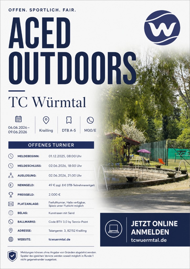 ACED Outdoors Turnier beim TC Würmtal