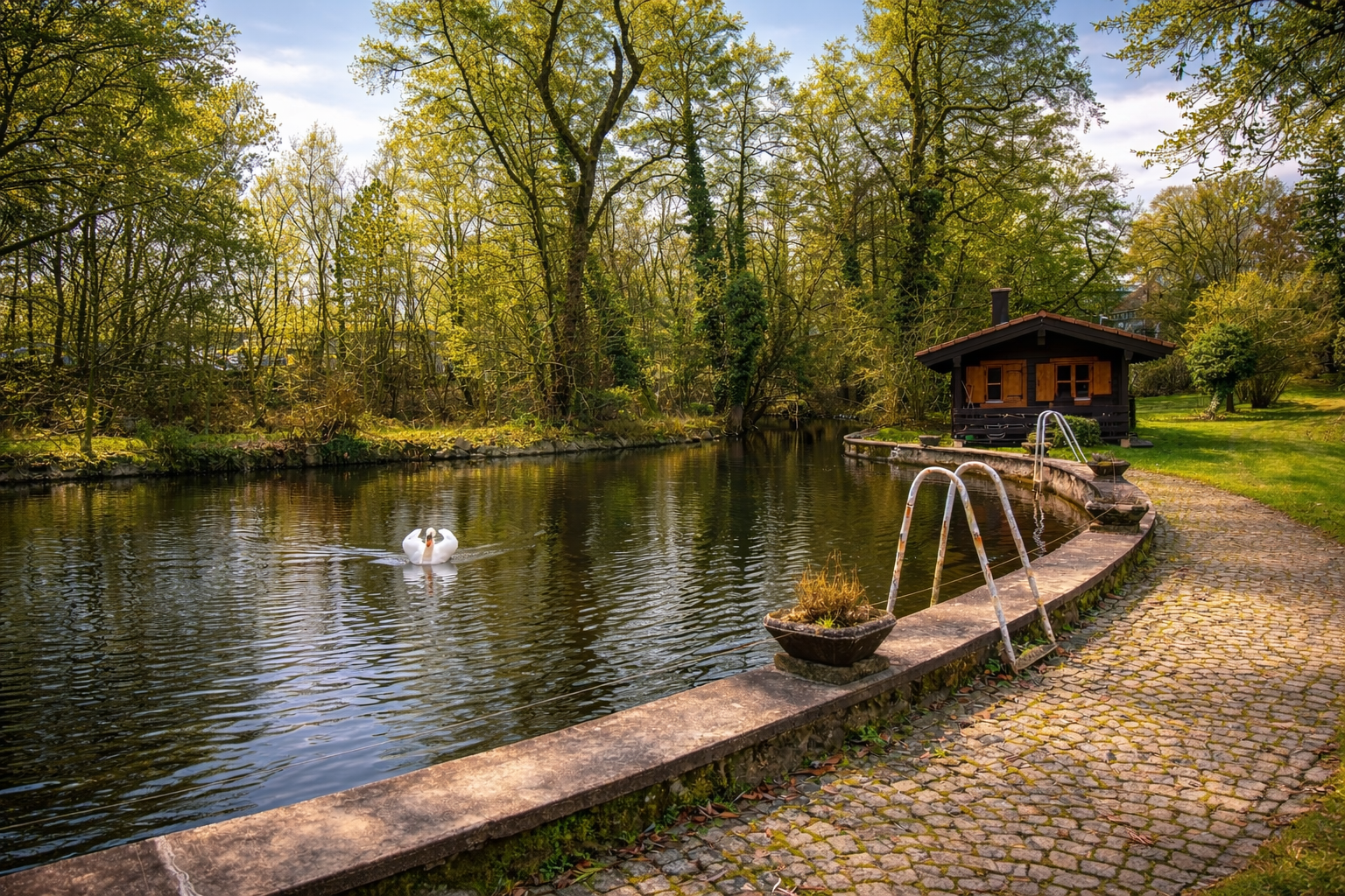 Umkleiden und Sanitärbereich