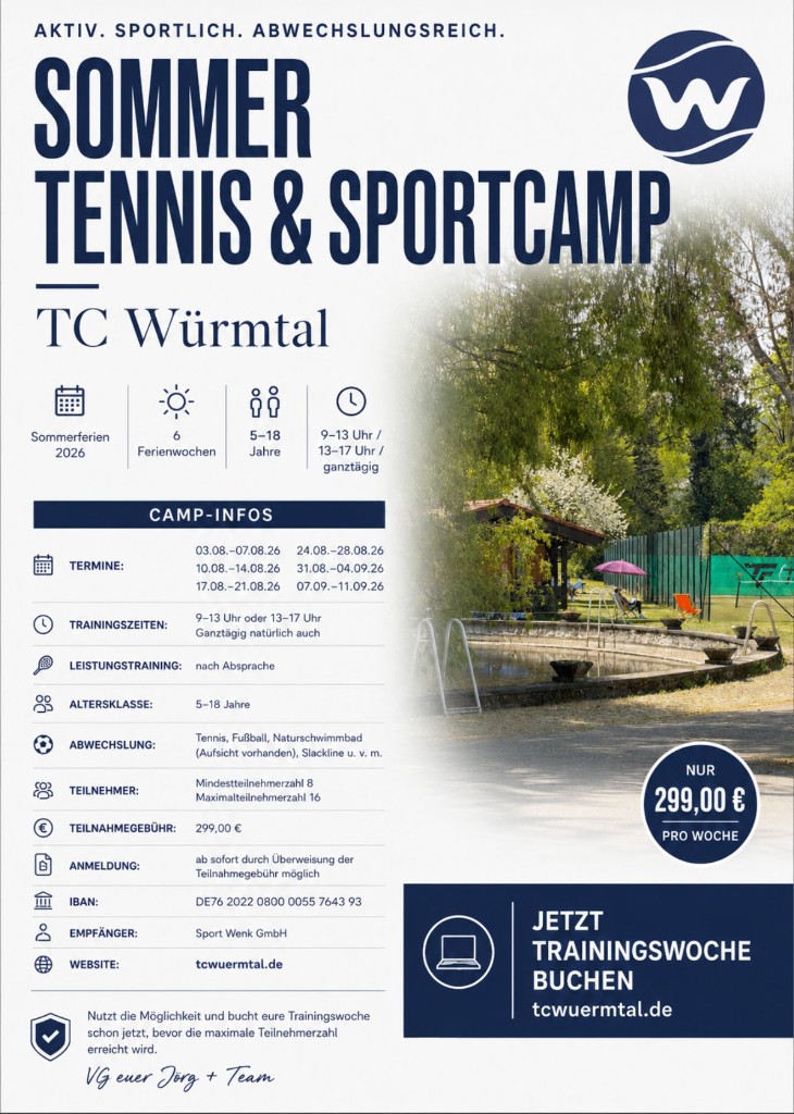 Sommer Tennis & Sportcamp 2026